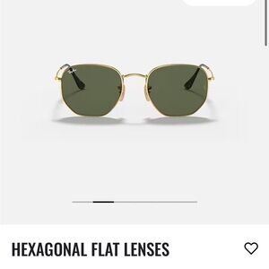 Rayna hexagonal flat sunglasses